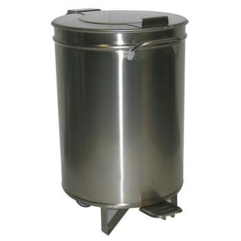 21020003 IP0004 PCRA/50B (25) K Abfalleimer, 50lt., 38cm mit Fußpedal und Hub-Deckel